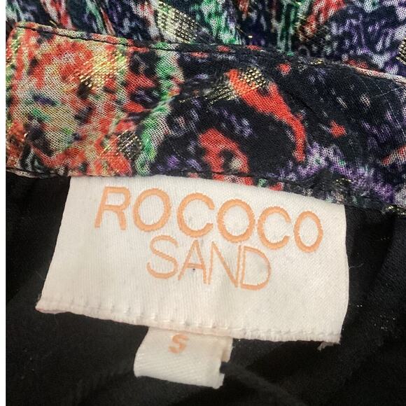 Rococo Sand Nott Midi Dress In Black Size Small - Picture 14 of 16